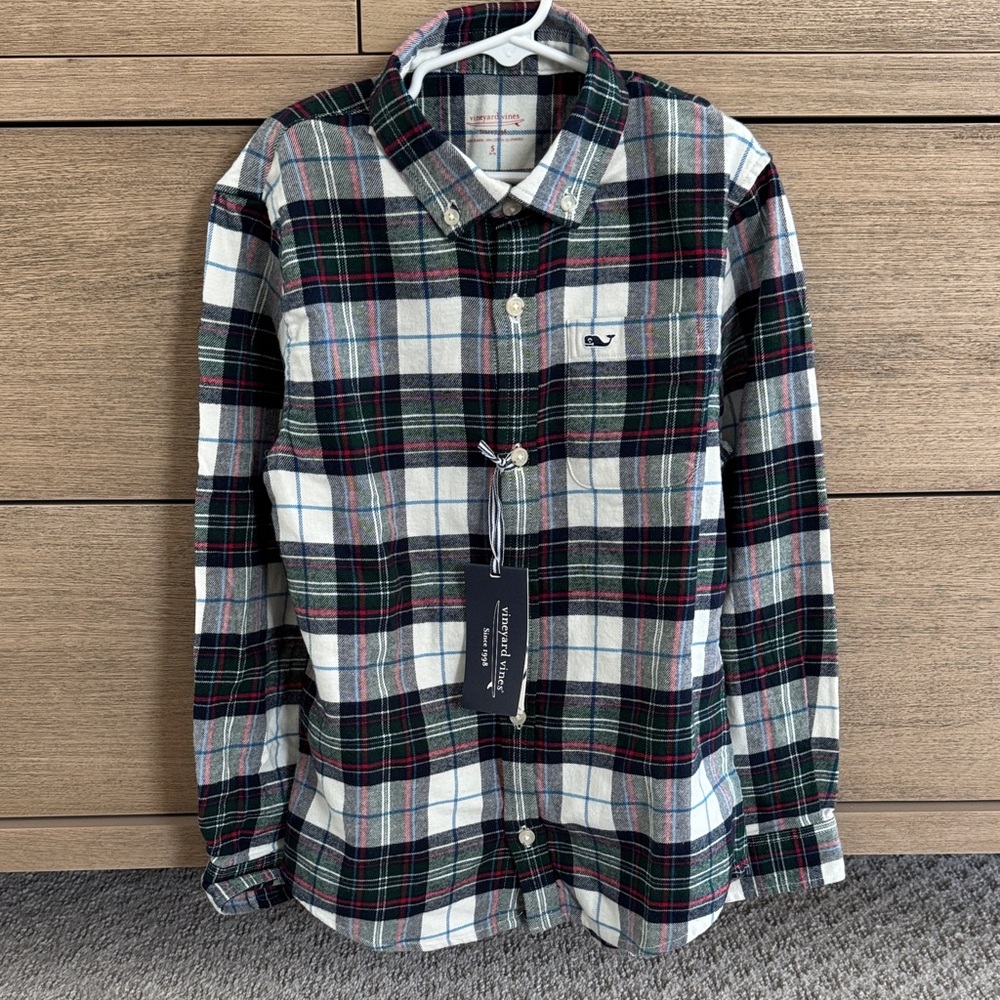 Vineyard Vines Boys Birch Plaid Shirt